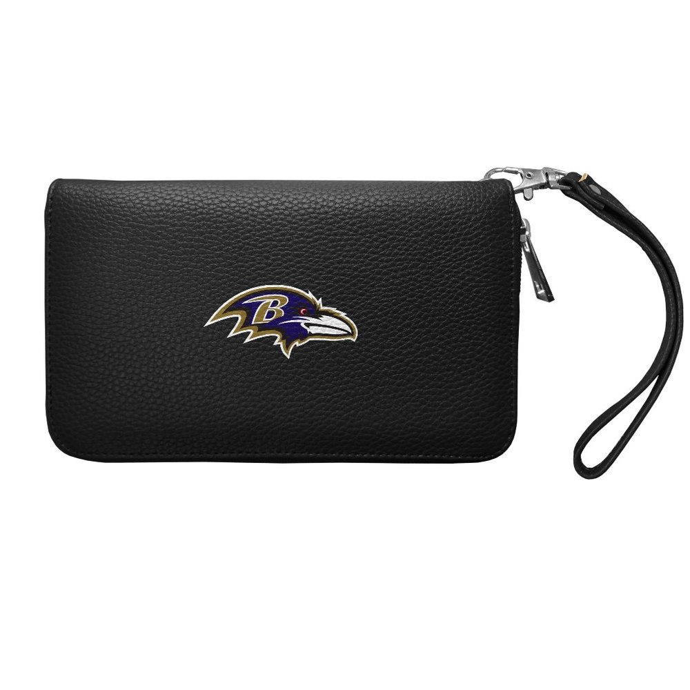 NFL Baltimore Ravens Pebble Zip Organizer Wallet